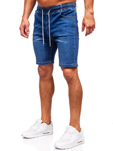 Men's Denim Shorts Navy Blue Bolf 9328