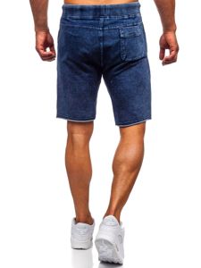 Men's Denim Shorts Navy Blue Bolf EX02