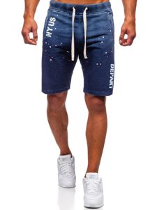 Men's Denim Shorts Navy Blue Bolf EX03