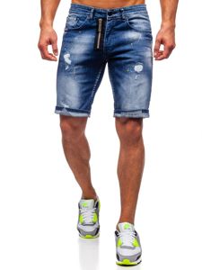 Men's Denim Shorts Navy Blue Bolf R3008