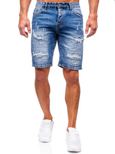 Men's Denim Shorts Navy Blue Bolf RJ952