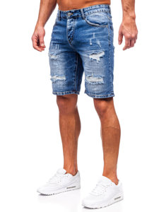 Men's Denim Shorts Navy Blue Bolf RJ952