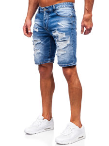 Men's Denim Shorts Navy Blue Bolf RJ953