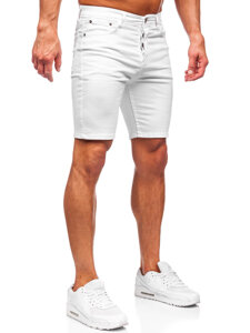 Men's Denim Shorts White Bolf 0362