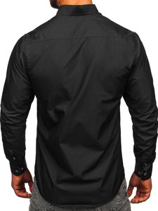 Men's Elegant Long Sleeve Shirt Anthracite Bolf 5796-1