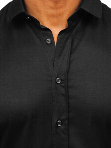 Men’s Elegant Long Sleeve Shirt Black Bolf 24702