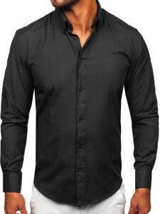 Men's Elegant Long Sleeve Shirt Graphite Bolf 5821-1