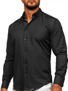 Men's Elegant Long Sleeve Shirt Graphite Bolf 5821-1