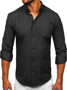 Men's Elegant Long Sleeve Shirt Graphite Bolf 5821-1