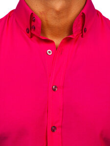 Men’s Elegant Long Sleeve Shirt Pink Bolf 5821-1