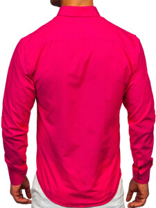 Men’s Elegant Long Sleeve Shirt Pink Bolf 5821-1