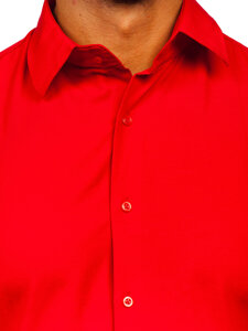 Men’s Elegant Long Sleeve Shirt Red Bolf 24740