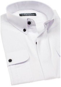 Men's Elegant Long Sleeve Shirt White Bolf 0780