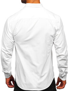 Men’s Elegant Long Sleeve Shirt White Bolf 17724