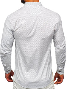 Men's Elegant Long Sleeve Shirt White Bolf 19603