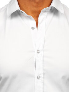 Men’s Elegant Long Sleeve Shirt White Bolf 24702