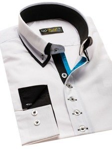 Men's Elegant Long Sleeve Shirt White Bolf 3708