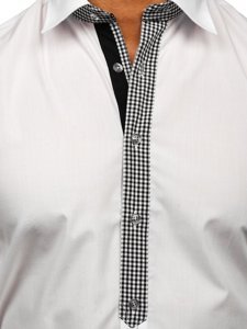 Men's Elegant Long Sleeve Shirt White Bolf 6873