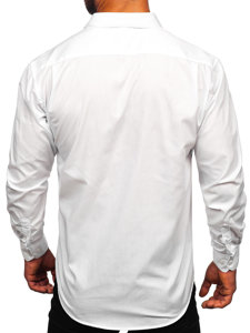 Men's Elegant Long Sleeve Shirt White Bolf M13