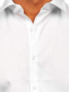 Men's Elegant Slim Fit Long Sleeve Shirt White Bolf MS13