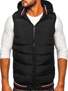 Men's Hooded Gilet Black Bolf 6870