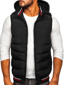 Men's Hooded Gilet Black Bolf 6870