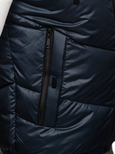 Men's Hooded Gilet Navy Blue Bolf 2908