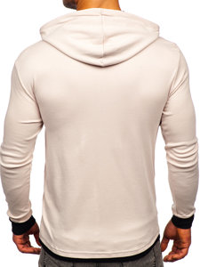 Men's Hoodie Beige-Black Bolf 145380