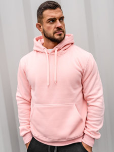 Men's Hoodie Kangaroo Light Pink Bolf 2009-38A