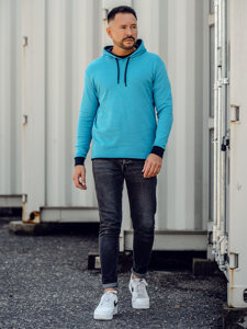 Men's Hoodie Turquoise Bolf 145380