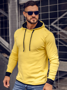 Men's Hoodie Yellow-Black Bolf 145380