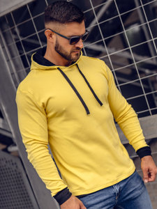 Men's Hoodie Yellow-Black Bolf 145380