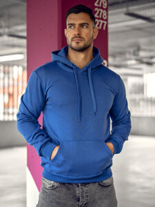 Men's Hoodie with kangaroo pocket Royal Blue Bolf 2009A