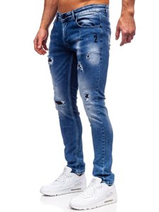 Men's Jeans Regular Fit Navy Blue Bolf 4002