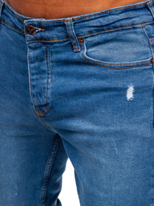 Men's Jeans Slim Fit Navy Blue Bolf 6485