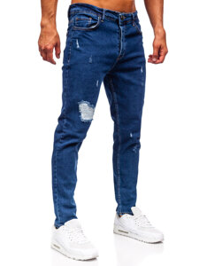 Men's Jeans Slim Fit Navy Blue Bolf 6553