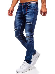 Men's Jeans Slim Fit Navy Blue Bolf 80033W0