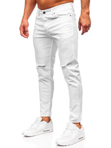 Men's Jeans Slim Fit White Bolf 5873