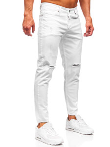 Men's Jeans Slim Fit White Bolf 5873