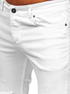 Men's Jeans Slim Fit White Bolf 5873