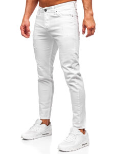 Men's Jeans Slim Fit White Bolf 5876