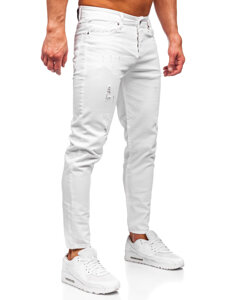 Men's Jeans Slim Fit White Bolf 5876