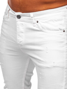 Men's Jeans Slim Fit White Bolf 5876