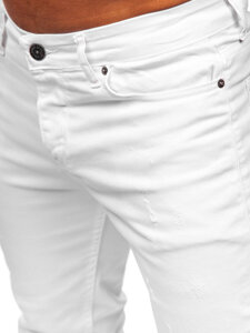 Men's Jeans Slim Fit White Bolf 5877