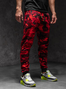 Men's Jogger Sweatpants Camo-Red Bolf KZ15A1