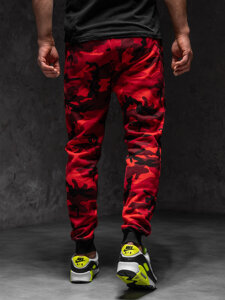 Men's Jogger Sweatpants Camo-Red Bolf KZ15A1