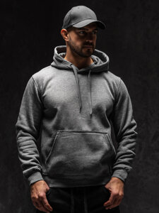 Men's Kangaroo Hoodie Anthracite Bolf 2009A1