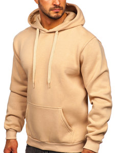 Men's Kangaroo Hoodie Beige Bolf 1004