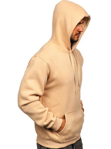 Men's Kangaroo Hoodie Beige Bolf 1004