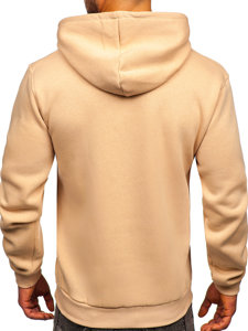 Men's Kangaroo Hoodie Beige Bolf 1004